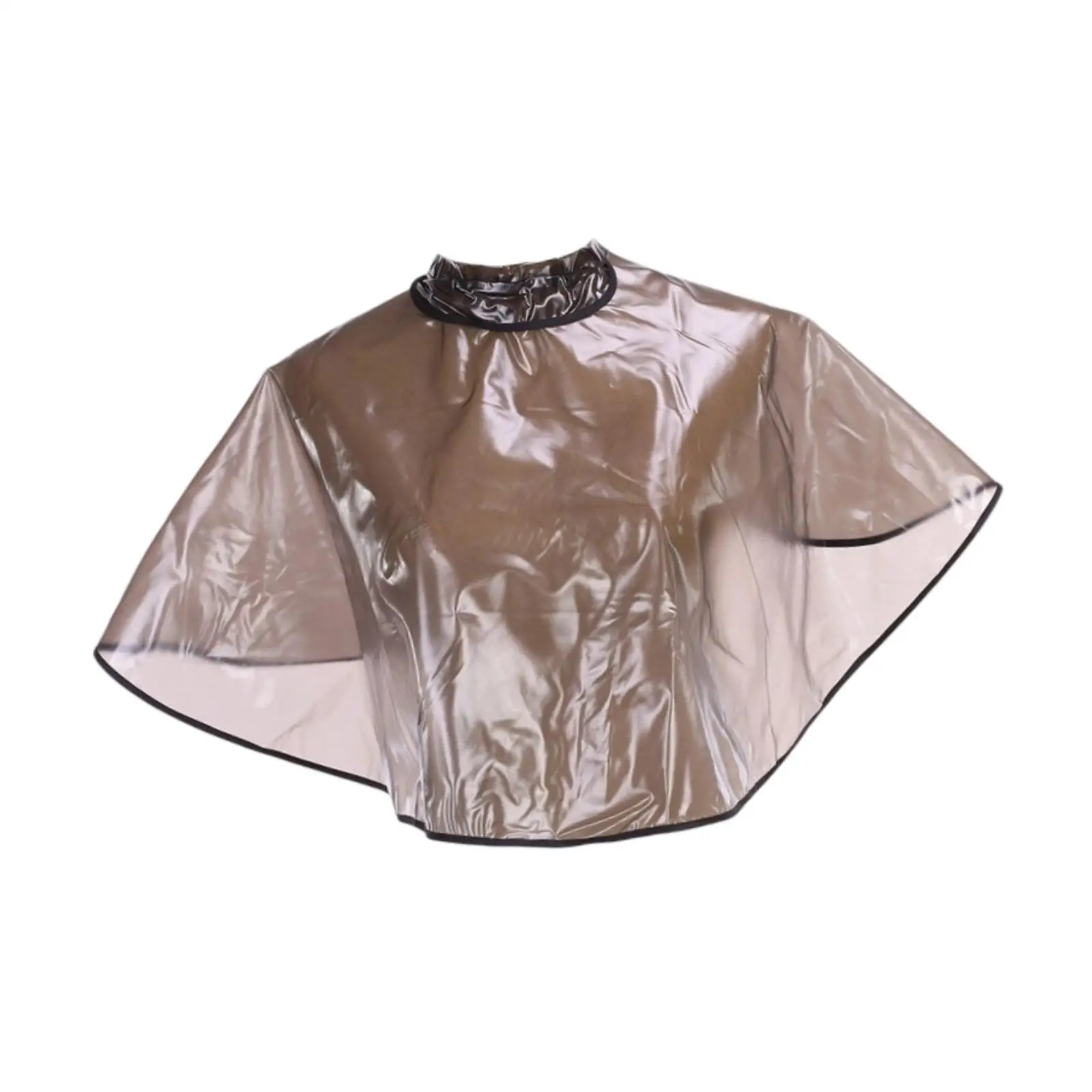 Short Makeup Cape EVA Hair Dye Haircut Cape Waterproof Non Stick Adjustable Neckline for Beauty Salon Accessories