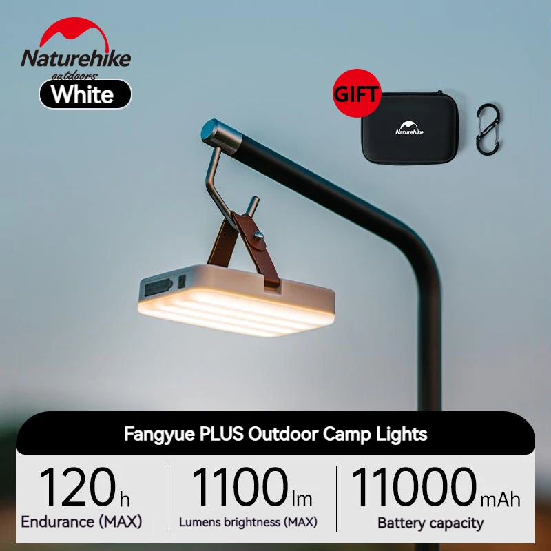 Naturehike Camping Lamp Tent Lantern Rechargeable LED Light 4 Lighting Modes SOS Flashlight Emergency Charging Waterproof IP54