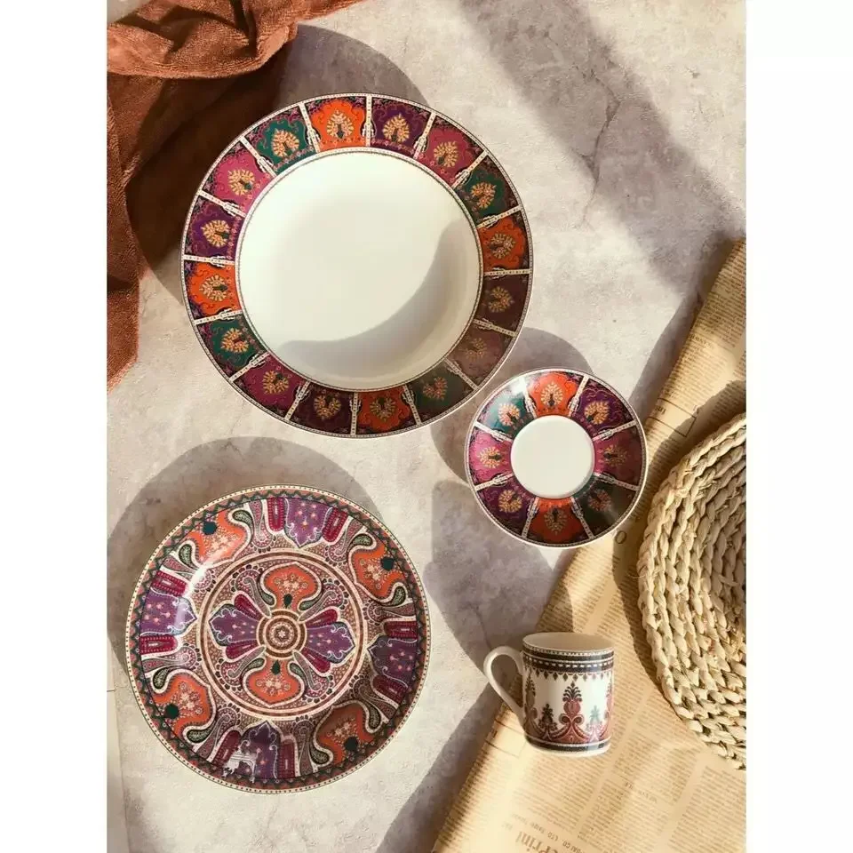 

Theme tableware export tail order ethnic style western tableware steak plate flat plate espresso cup cereal bowl