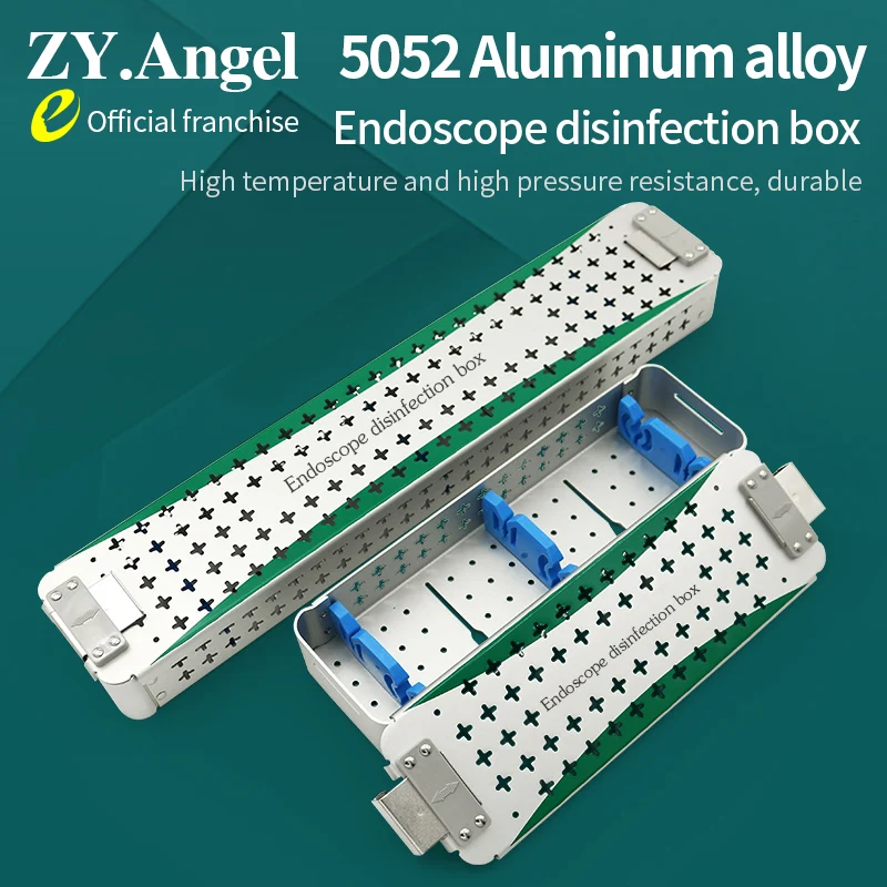 

Endoscope lens instrument disinfection box aluminum alloy high temperature and high pressure resistant used by hospital