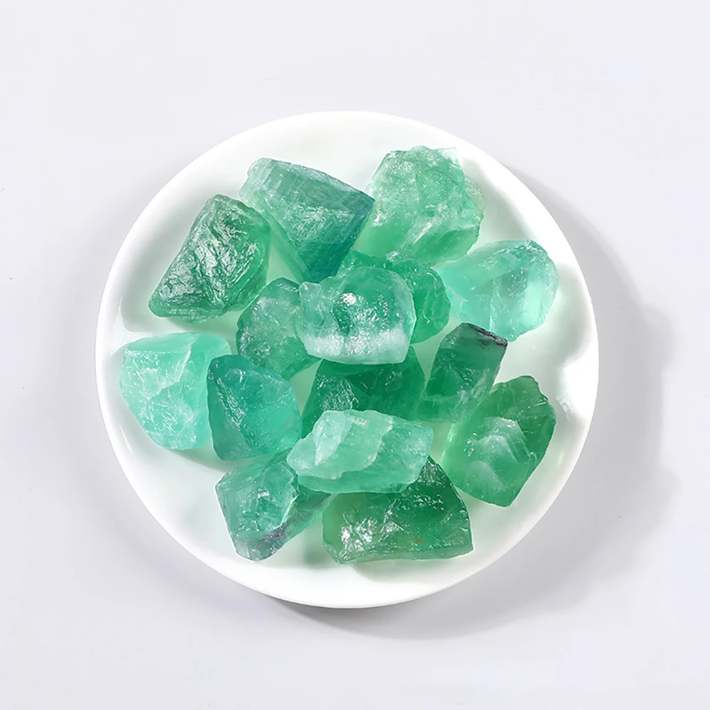 天然石クォーツ,本物のミネラルロック,緑色,不規則な形状,癒しの石,家の装飾