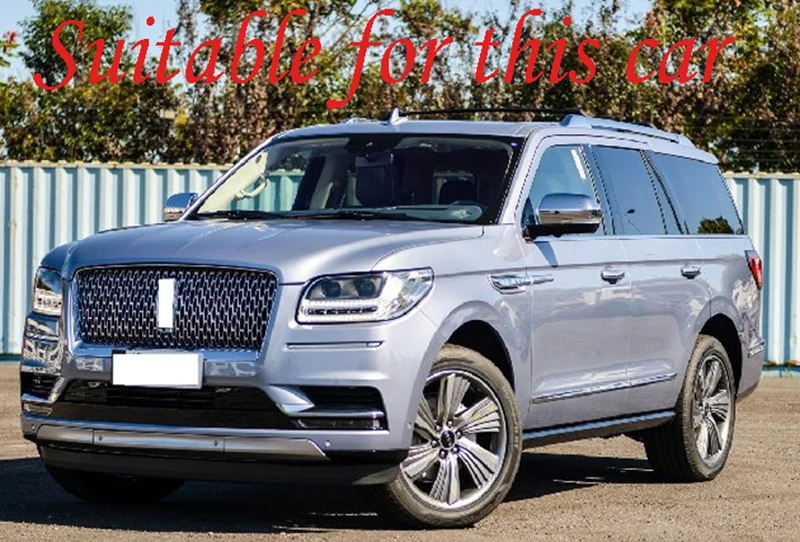 Plastic Exterior Visor Vent Shades Window Sun Rain Guard Deflector 4pcs For Lincoln Navigator Extended version 2017-2022