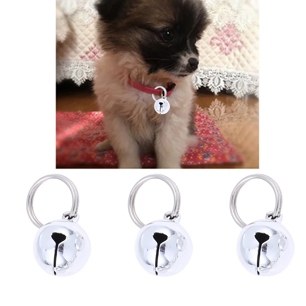 

5 PCS Pet Bell Accessories Dog Bells Hanging Name Christmas Platinum Gold Collar