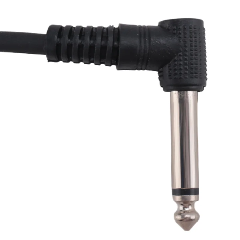 

60PCS 6 Inch Guitar Patch Cables, Black Guitar Pedal Cable Effect Cable Cord, 1/4 Inch TS Right Angle Guitar Patch Cable