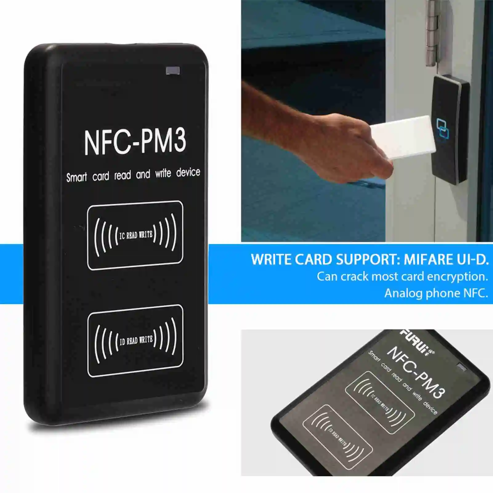 Duplicator NFC RFI-D Copier IC I-D Reader Writer Duplicator with Full Decode Function Intelligent Card Read and Write Device