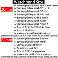 22mm 20mm Band for Samsung Galaxy watch Gerar S3/6/7/4/5/Pro/classic/44mm 40mm Magnetic correa bracelet HUAWEI GT 2e 3 4 Strap