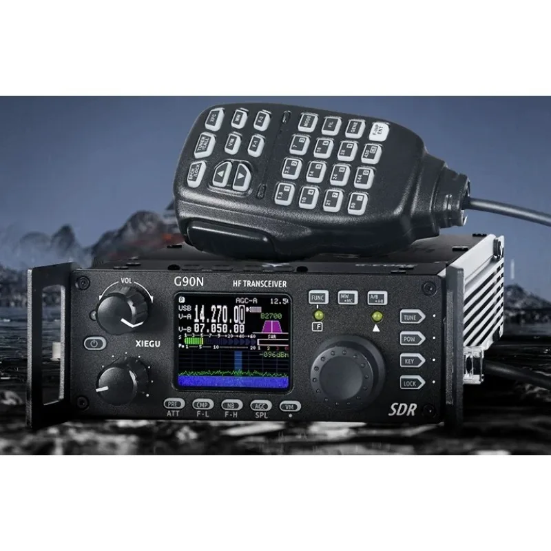 Portable 10W HF SDR Transceiver G90S  Built-in Antenna Tuner with Detachable Panel for Field
