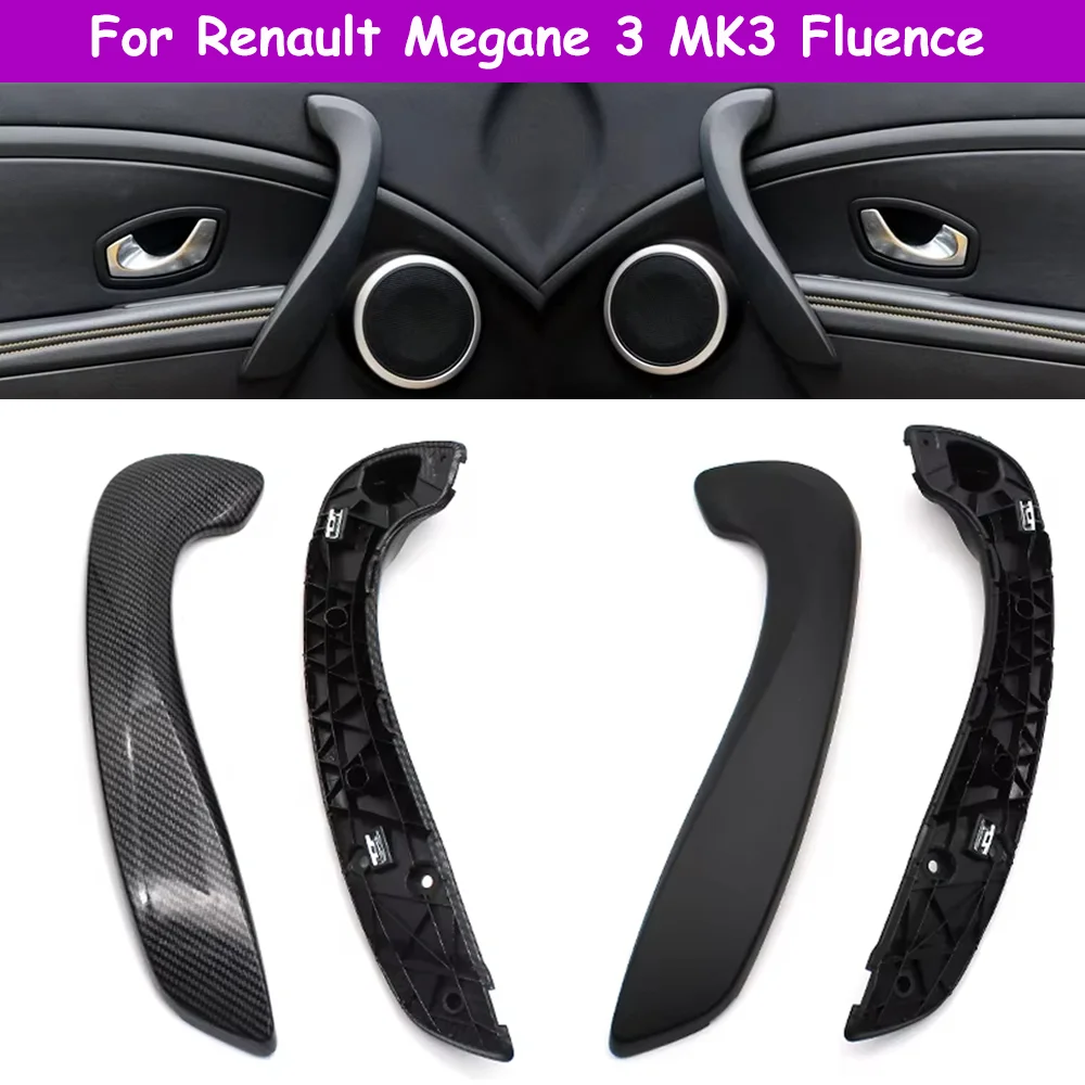 Megane 3 III Fluence Interior Car Front Left Right Inner Door Handle With Cover For Renault 2008-2016 809600015R 197012651