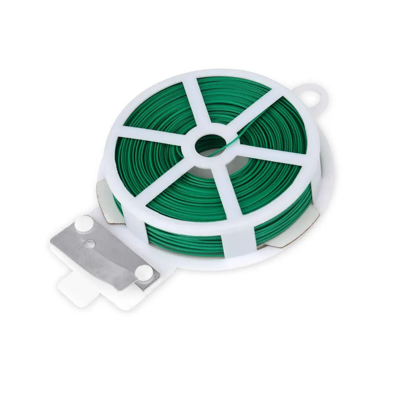 20meters Green Cable Ties with Cutter, Garden Plant Ties Reusable Twist Ties for Plants Gardening Tomatoes Tie for Plants