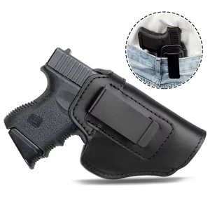 Taktisches Holster für linke und rechte Leder für verstecktes Transport, Airsoft, IWB Pistole, für Glock 17, 19, 43x, Sig, P365, 9mm, Jagd 10 Hauptverkäufe Coldre Glock 17 mit Lock - №5