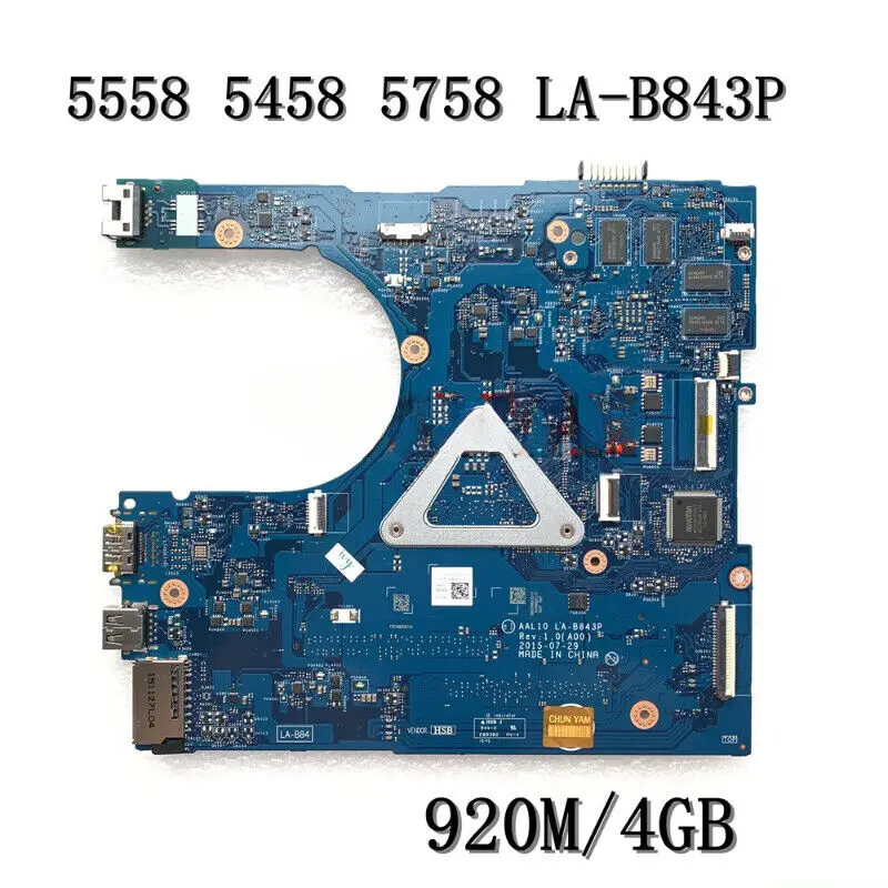 I5-5200U920M For Dell14 15 17 5000 5458 5558 5758 Motherboard LA-B843P CN-0149M4