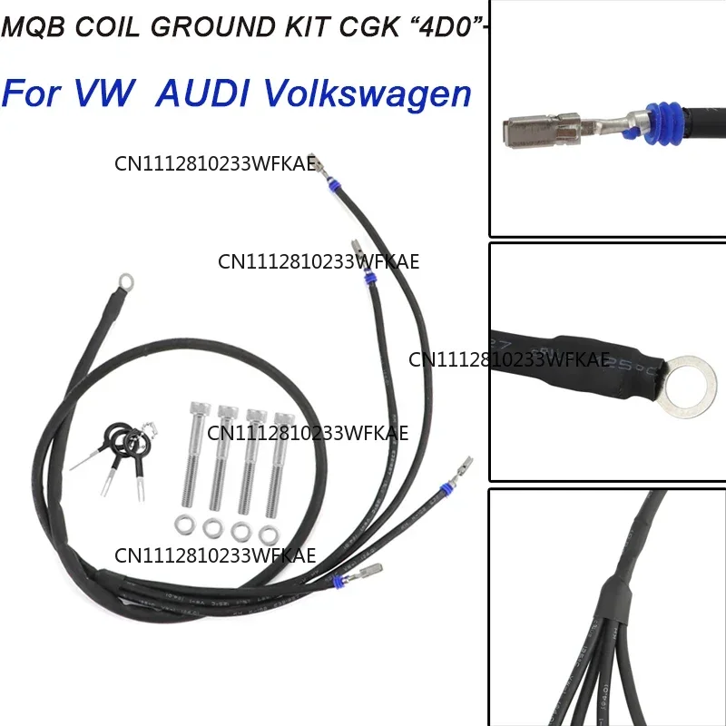 MQB COIL GROUND KIT CGK “4D0” For VW Golf AUDI Volkswagen for Plug Starting Fits MK7, MK7.5 & MK8