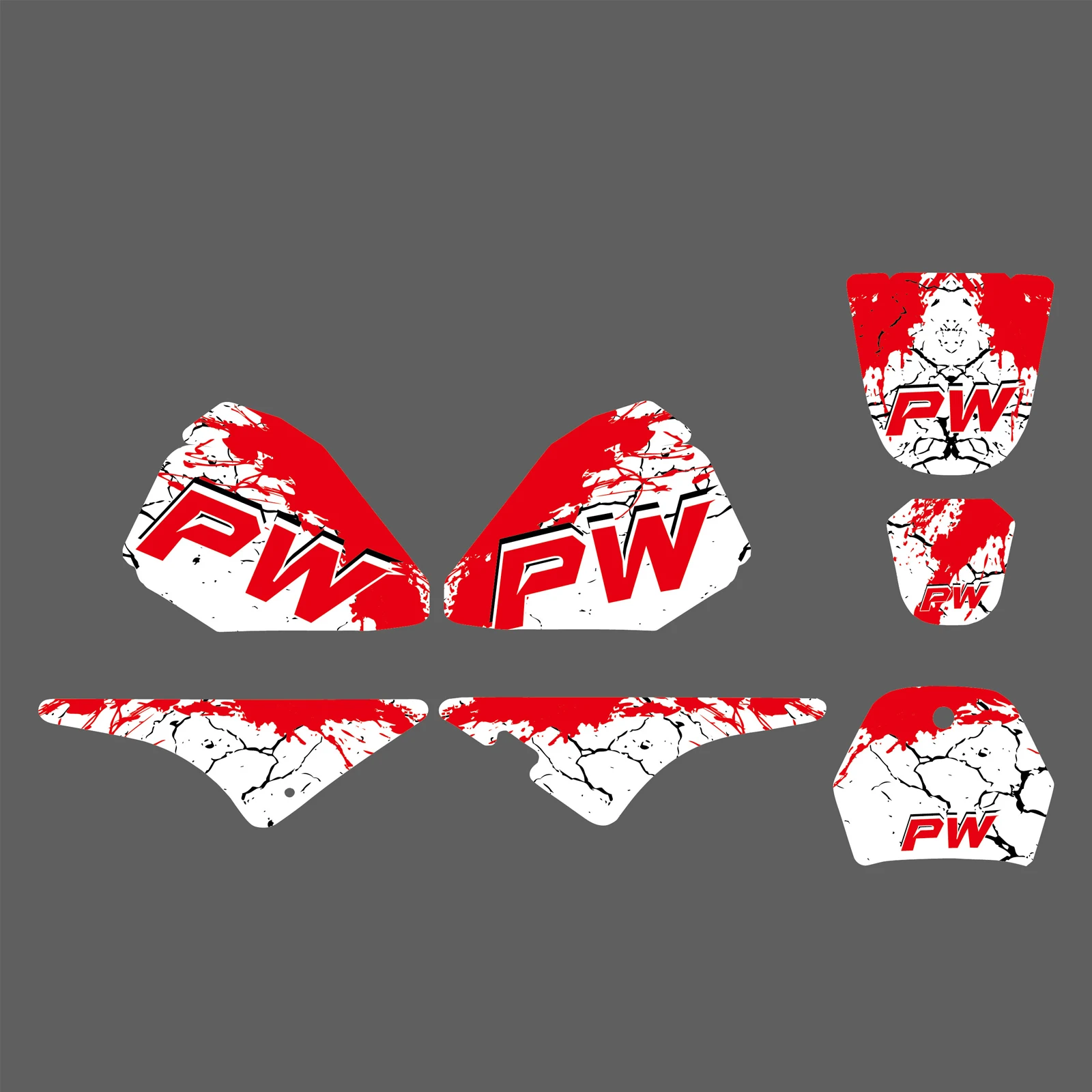 

NICECNC Graphics Background Decal Sticker For Yamaha PW80 PW 80 All Years Motocross Decoration Protector Sticker Customize