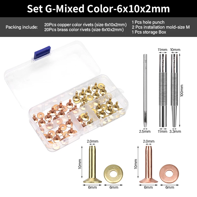 Set G-6x10 mix color