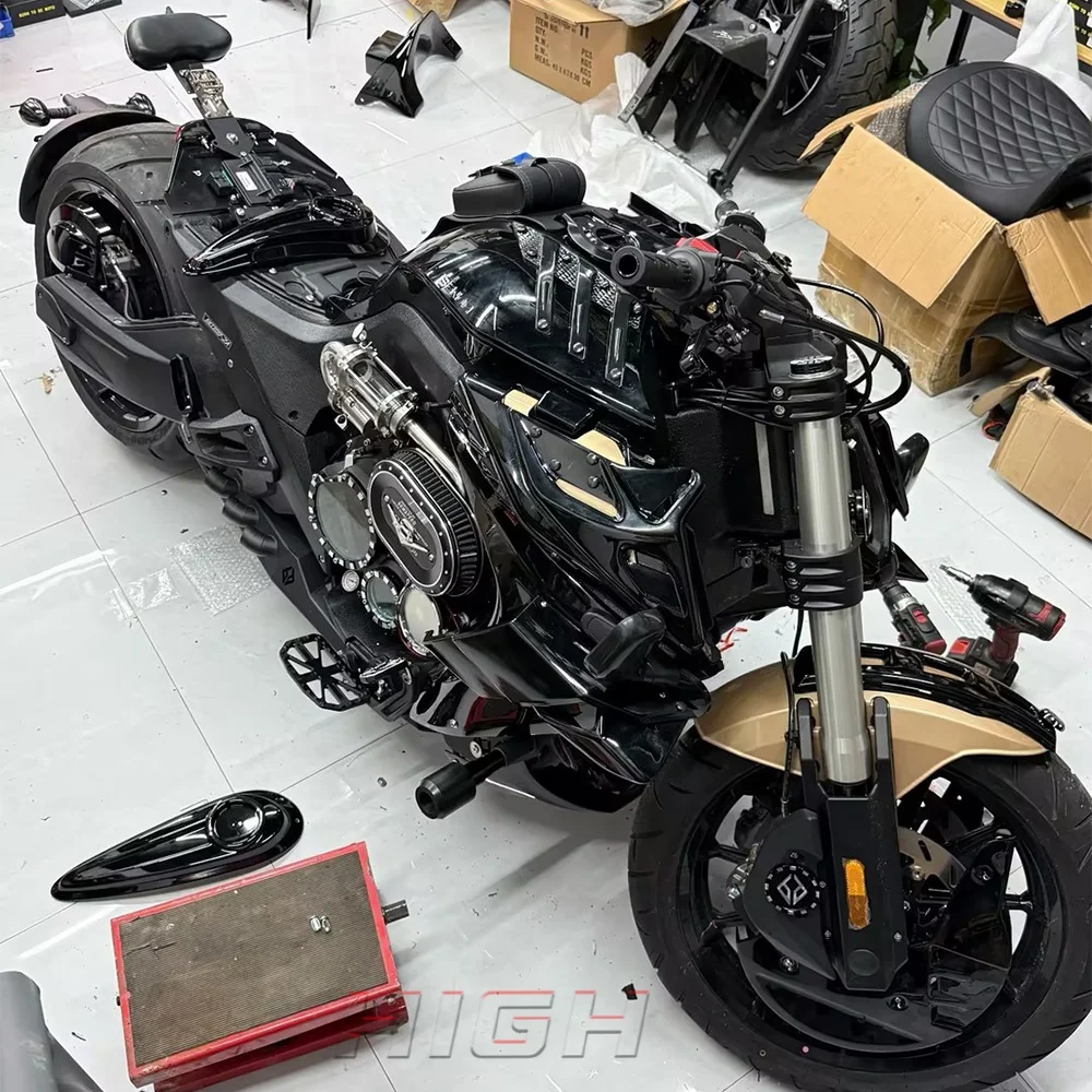 FIT FOR BENDA 2024+LFC700PRO Fuel tank side fairing with rearview mirrors