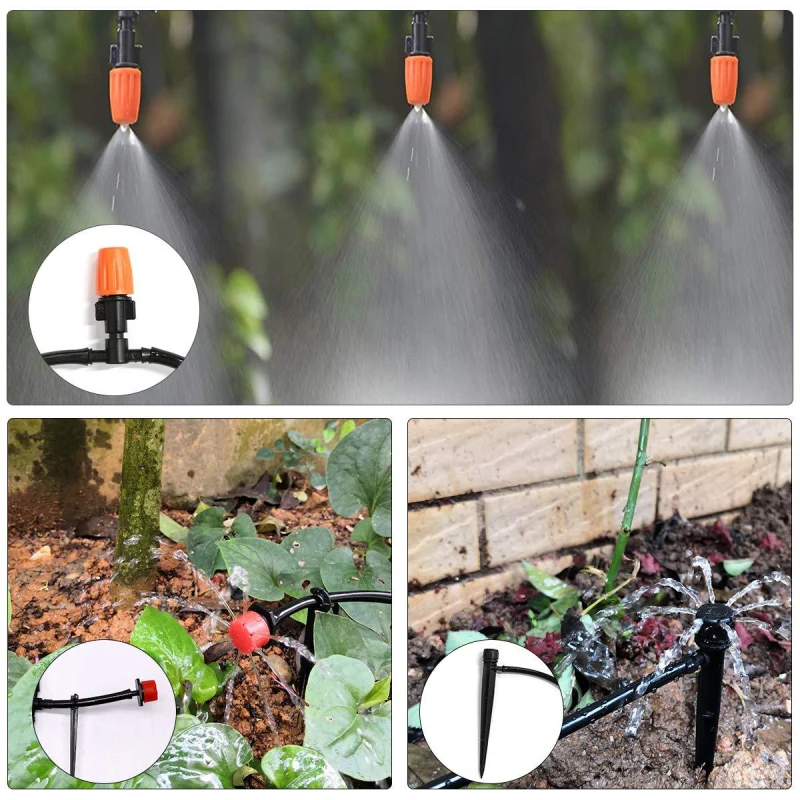 

Drip Irrigation System Plant Watering Set Watering Kits Adjustable Drippers For Irrigation Micro Garden Watering System