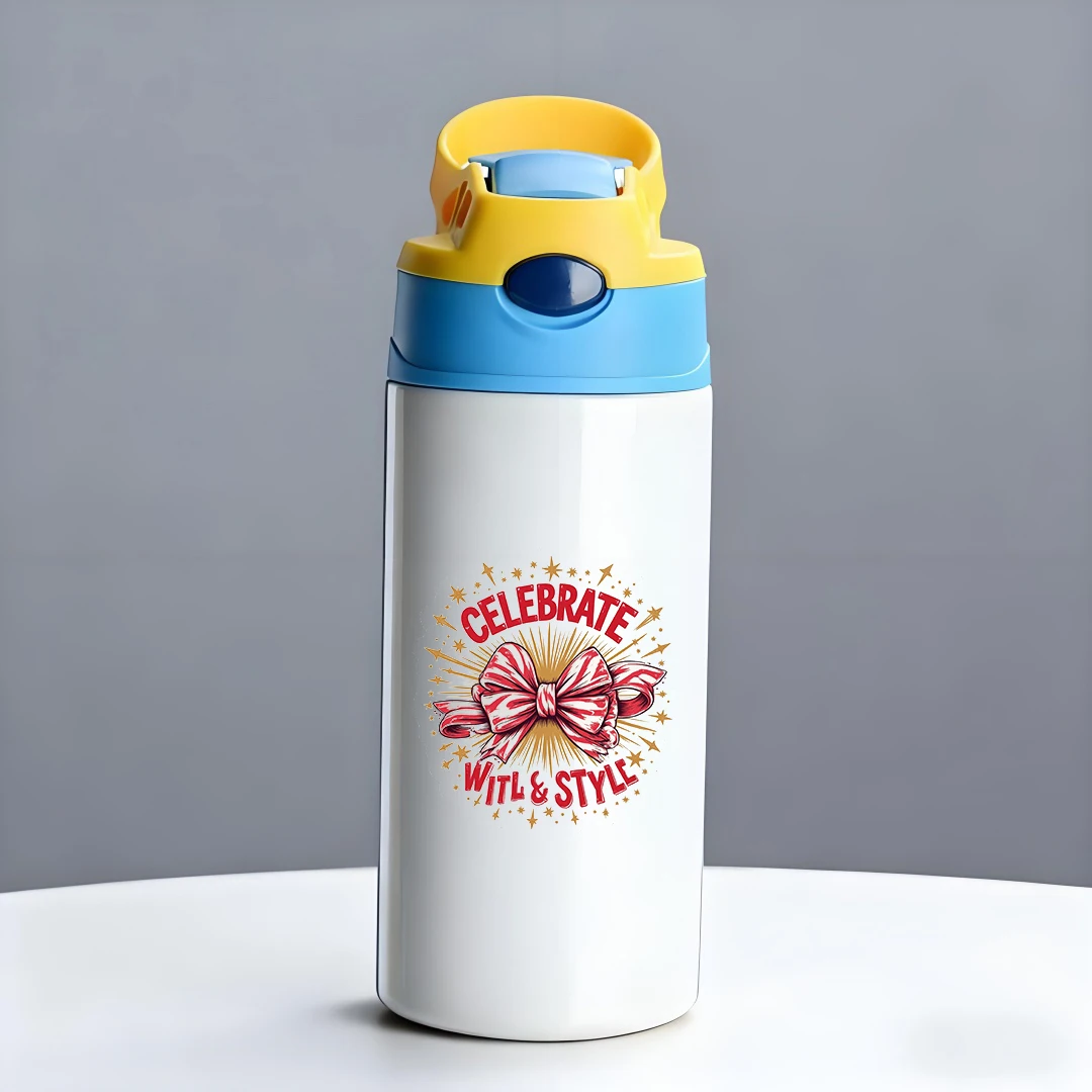 كوب حراري من الفولاذ المقاوم للصدأ 304، كوب من القش للأطفال على شكل فيونكة كرتونية عصرية، هدية عيد الميلاد الأساسية تحافظ على البارد الساخن المفضل لدى الأطفال