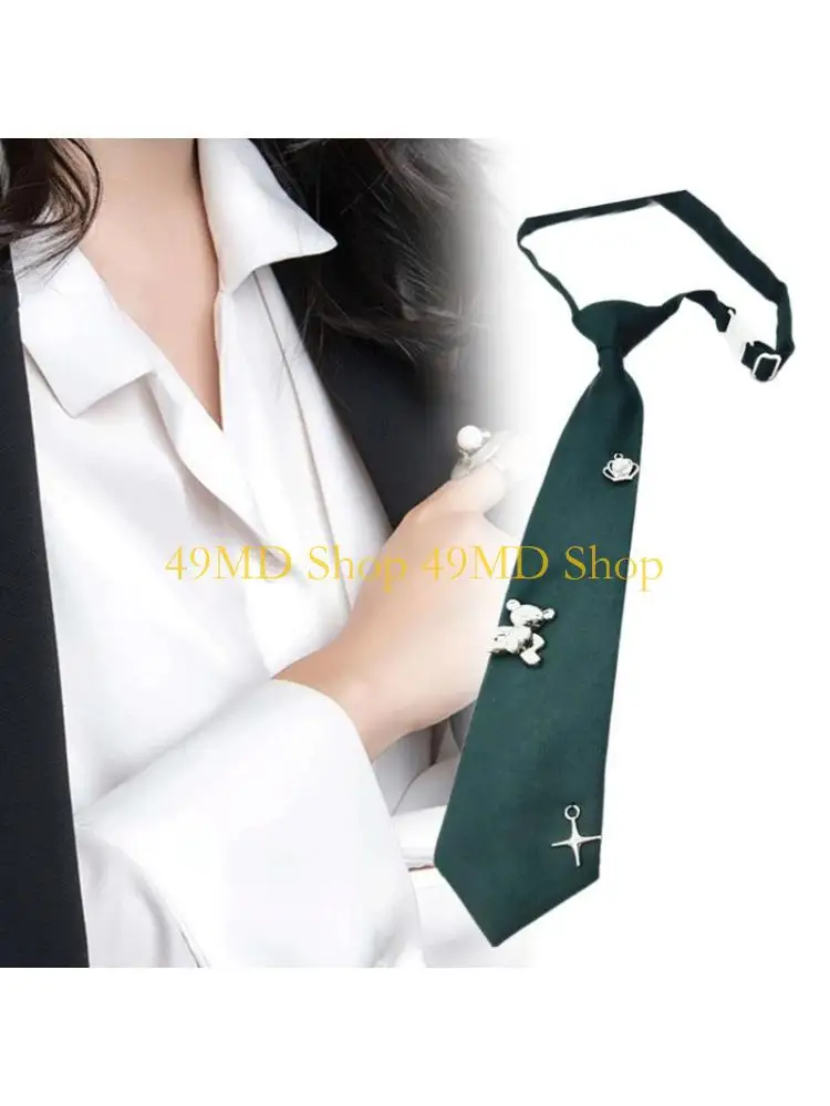 49MD Student Styles Tie Uniform Tie Office Wear Tie Daily Life Comfortable Neckwear