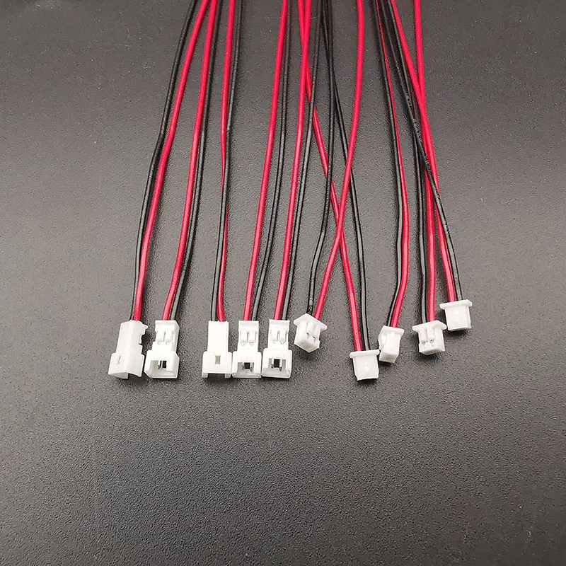 10Pairs Mini Micro JST 1.25mm Pitch 2 Pin Male Plug Female Socket Connector With Wires Cables 150MM 28AWG