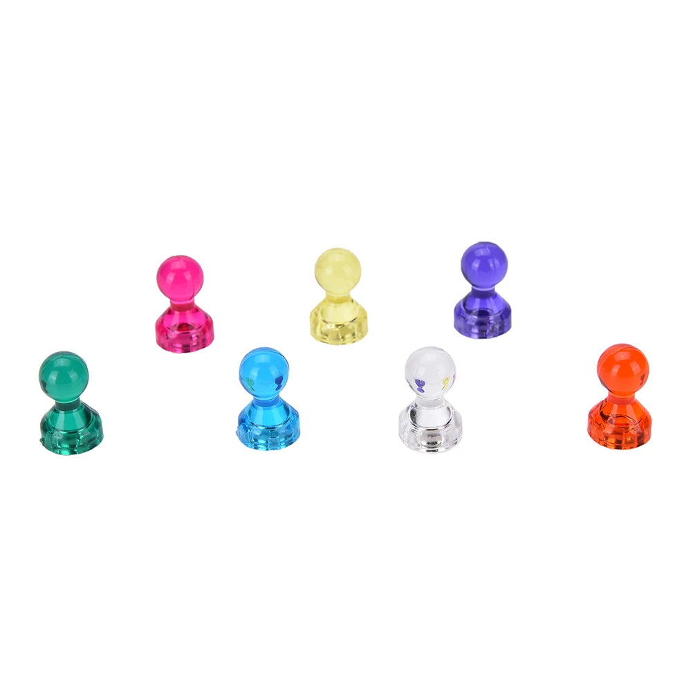 10 pcs DIY Transparent color Strong magnetic nail Whiteboard magnetic pushpin for Noticeboard Fridge Whiteboard Photo Wall