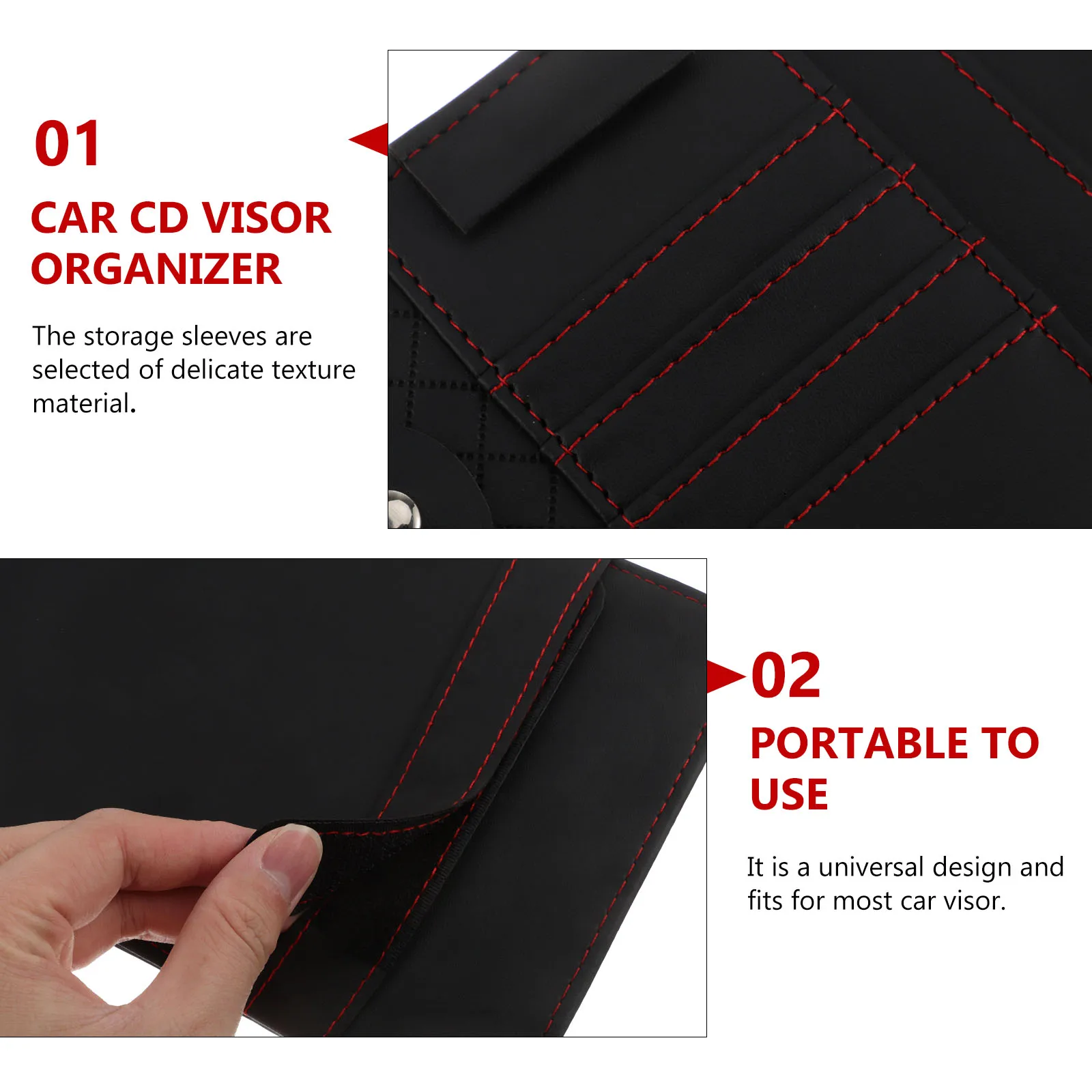 

Visor ganizer CD Bag Eyeglass Sunglasses Clip Storage Holder Accessories Window Visor Car ganizers For Cards