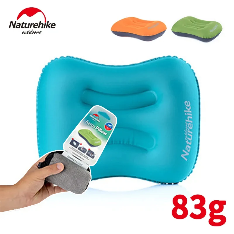 Naturehike Inflatable Pillow Ultralight Camping Sleeping Air Pillow for Travel Outdoor Hiking Flight Accessory Foldable Portable