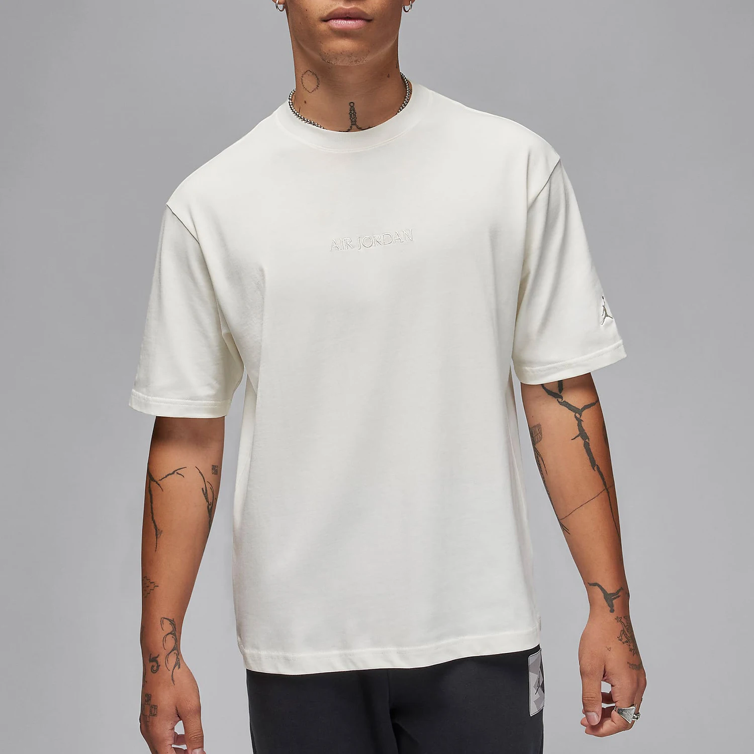 

Оригинальная новая мужская свободная повседневная вязаная дышащая футболка Nike с короткими рукавами FJ1970-133