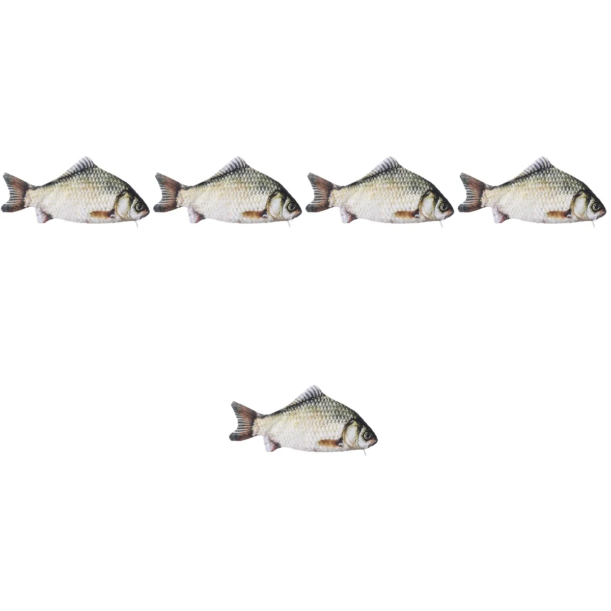 

5pcs 5 Pack Funny Pencil Holder Large Capacity Bag Fish Cute Pouch Shaped Creative Case