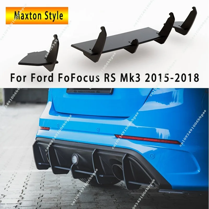 ماكستون ستايل ستريت برو الناشر الخلفي V.1 لفورد فوكس RS Mk3 2015-2018 مانع صدمات خلفي للسيارة الناشر الفاصل بوديكيت ضبط