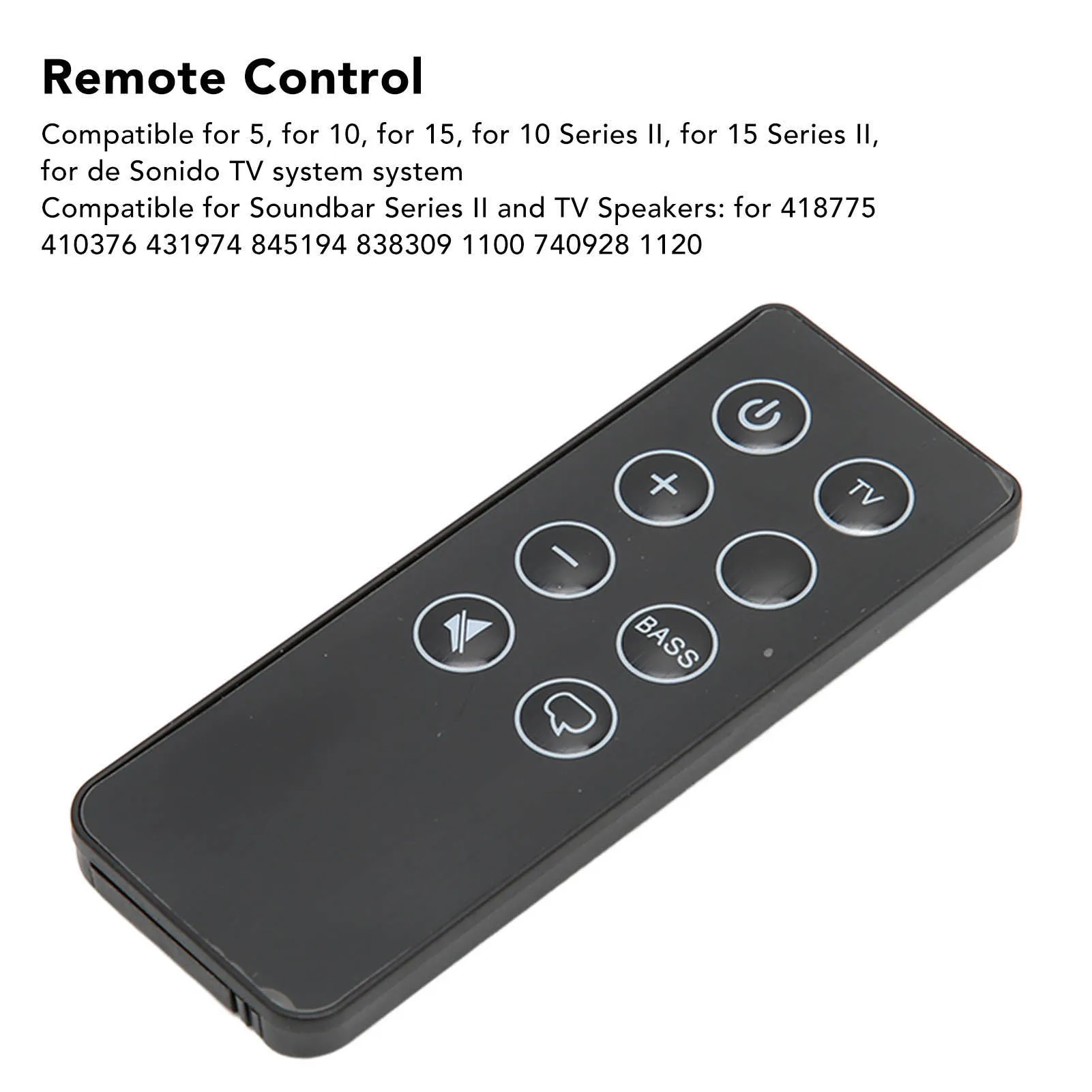 Soundbar Remote Control Replacement Universal Remote Controller Compatible for 418775 410376 431974 845194