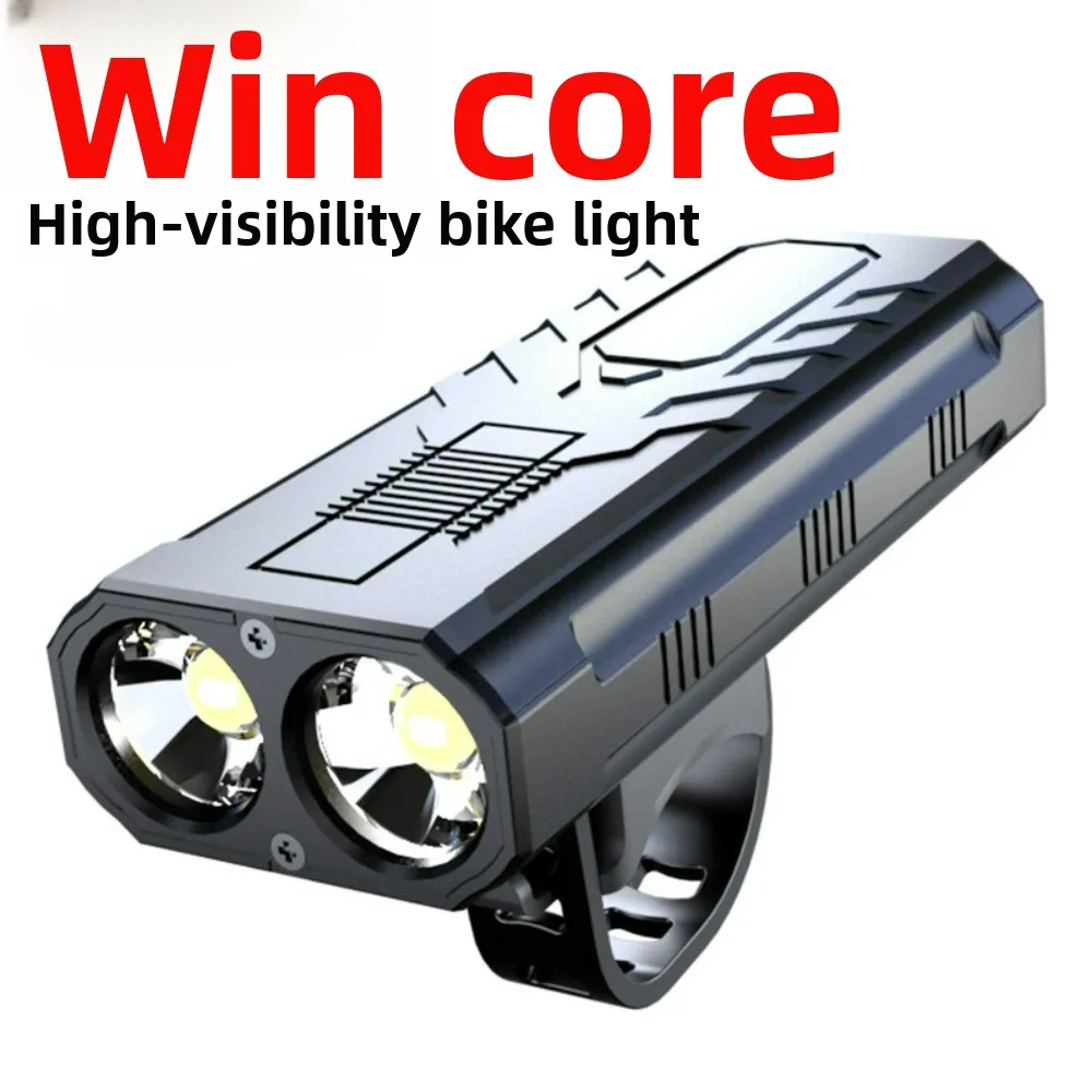 ไฟหน้าจักรยาน: ไฟฉายกันน้ำ 2-in-1 สว่างพิเศษสำหรับการขี่กลางคืน แบบหนีบสว่างพิเศษสำหรับนักเรียนและจักรยานเสือภูเขา