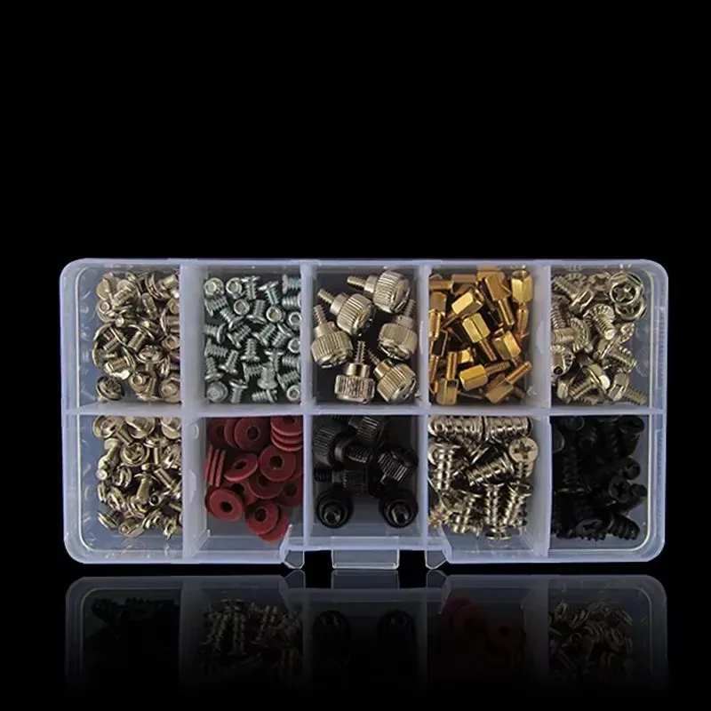 228PCS Accessories DIY For Motherboard Mounting Hardware Screws Repair Tool Hard Disk Computer For PC With Case Set