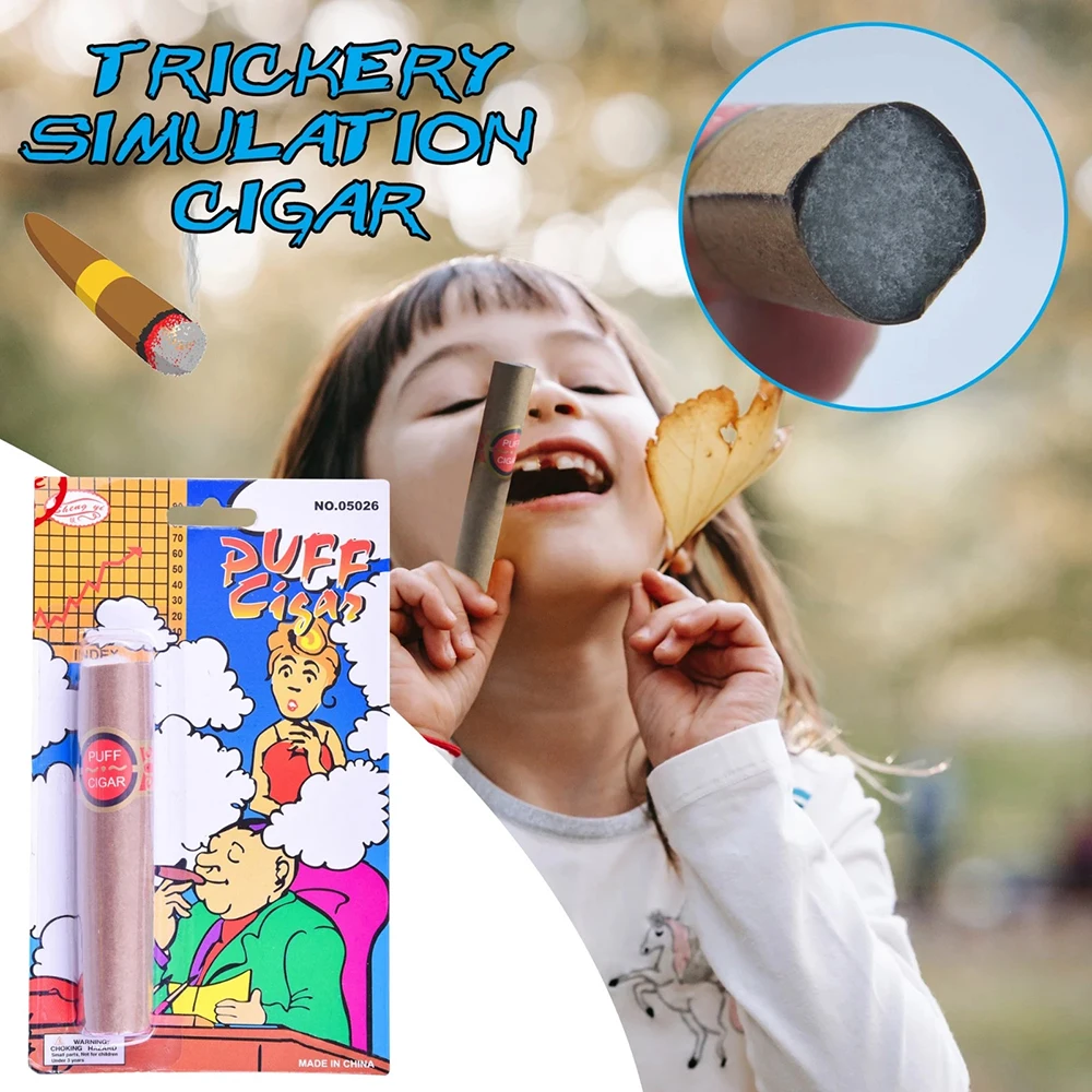 

Toys Practical Jokes Pretend Cigars Novelty for Prank April Fool's Day Puff Cigars Simulation Cigars Cigar Props Fake Cigars