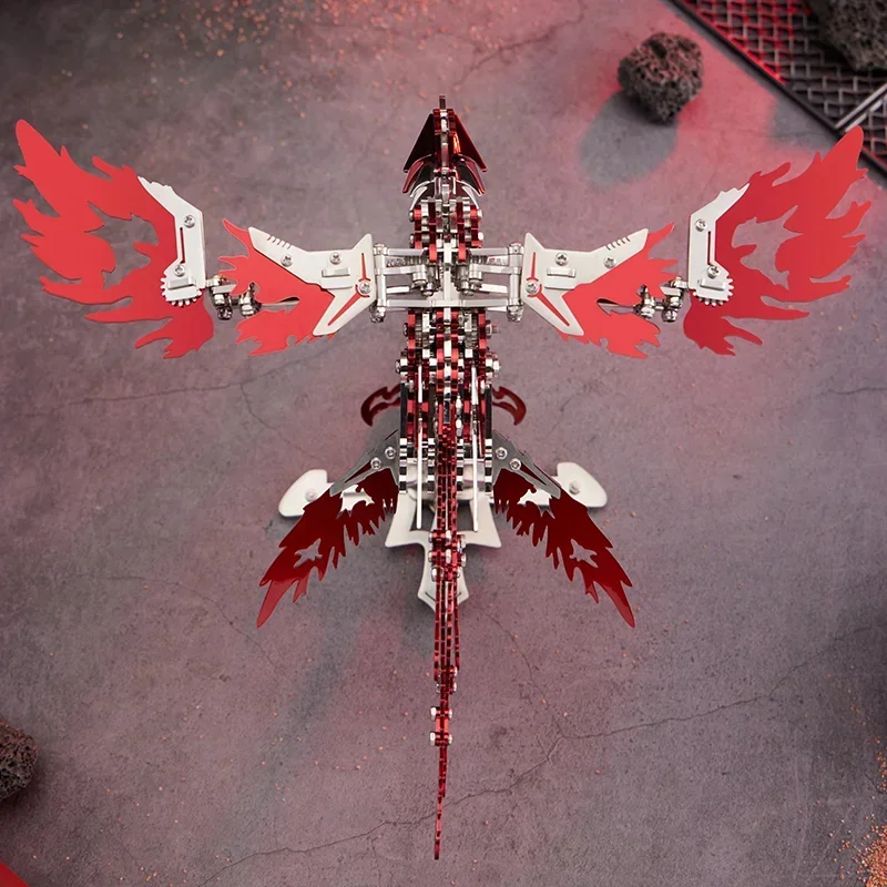 DIY Mechanical Phoenix Metal Model kit Assembly Toy for Children 3D Puzzle Jigsaw for Adults Kids Gift