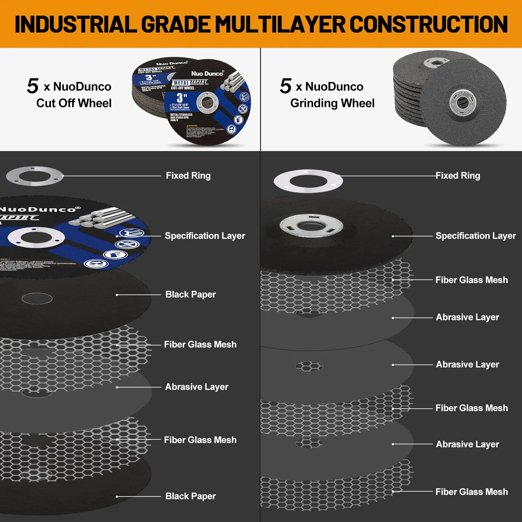 12Pcs Set 75mm Angle Grinder Wheel Mini Circular Saw Blade Metal Cutting Disc With Mounting mandrel For Metal Cutting & Grinding
