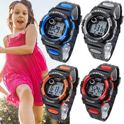 Children Luminous Electronic Watches Dial Waterproof Multi-function Alarm Clocks LED Digital Wrist Watch for Boys and Girls