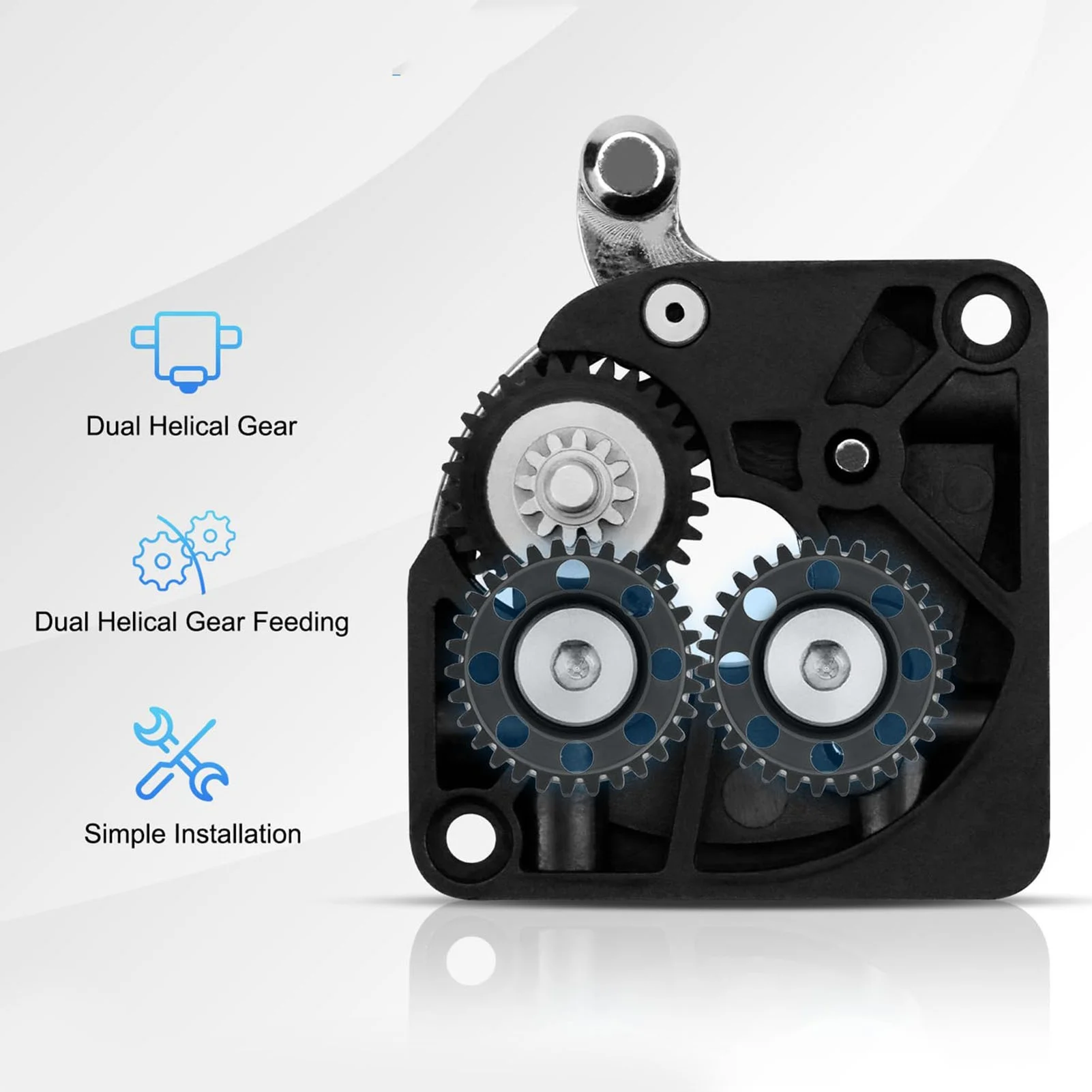 2Pcs Extruder Gear Kit Replacement for Creality K2 Plus 3D Printer All Metal DLC Coated Hardened Steel Gear