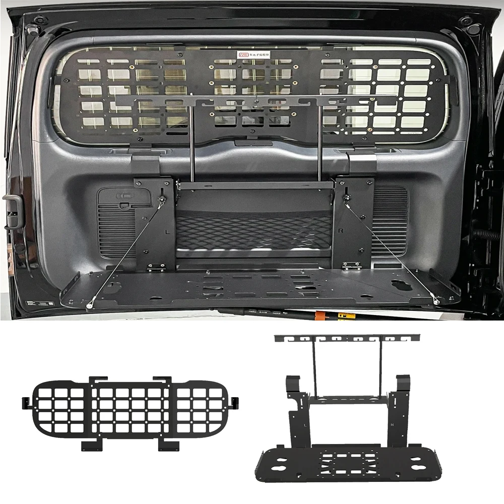 For BYD Fang Cheng Bao Leopard 5 2023-2025 Tailgate Foldable Storage Rack Trunk Rear Storage Racks Table Board Extension Rack