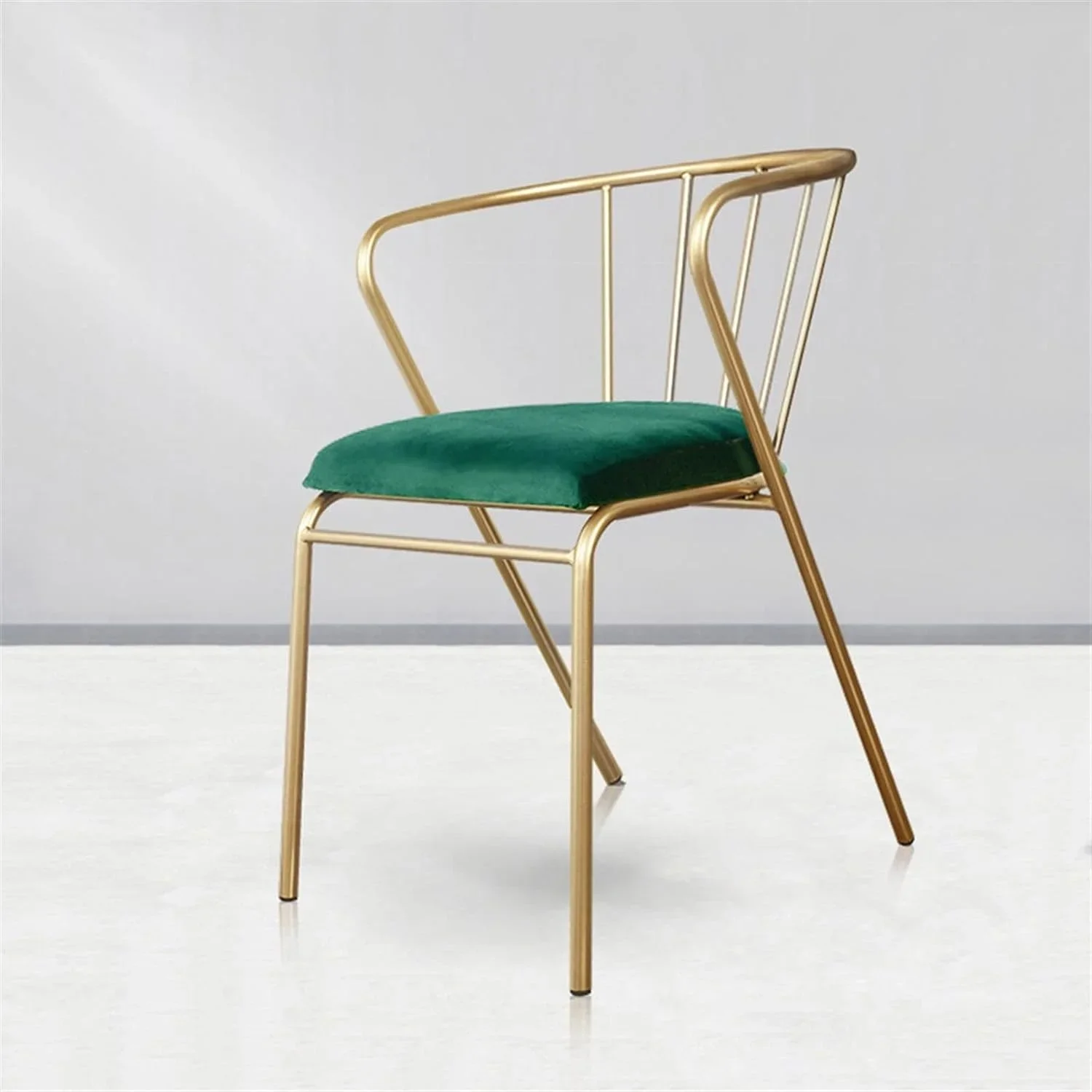 

S Modern Single Sofa Chair Fashion Living Room Leisure Chair in Minimalist Style for Dining Metal Material