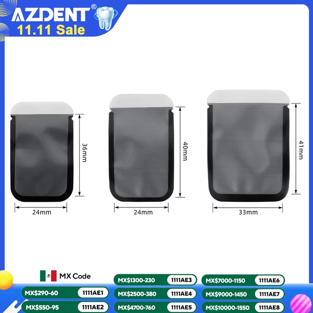 AZDENT Dental Barrier buste buste protettive monouso per pellicola a raggi X piastra per fosforo 100 pz/scatola Size0-2