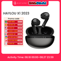 HAYLOU X1 2023 True Wireless Earphone Metallic Case Bluetooth 5.4 Headphones 24-Hour Battery Life Head Phones Half in-ear Earbud