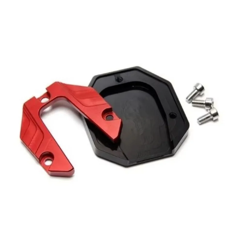 Aluminum Alloy Scooter Motorbike Side Stand Extender Parking Foot Pad Support Plate Kickstand Extension Motorbike Accessories