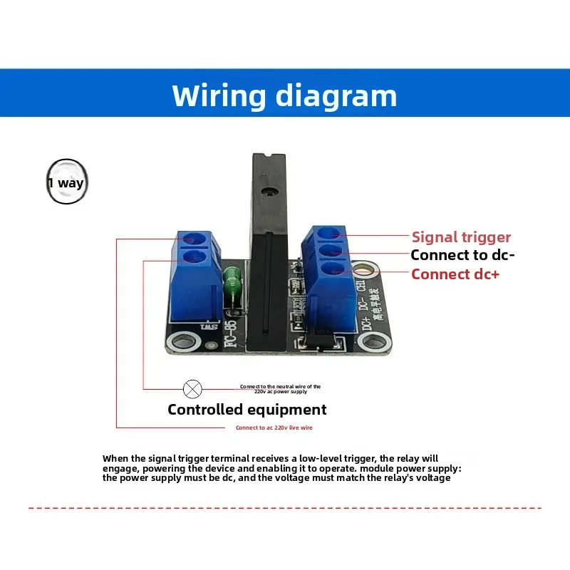 1/2/4/8-way 5V High and Low Level Solid State Relay Module with Fuse 250V2A Isolation