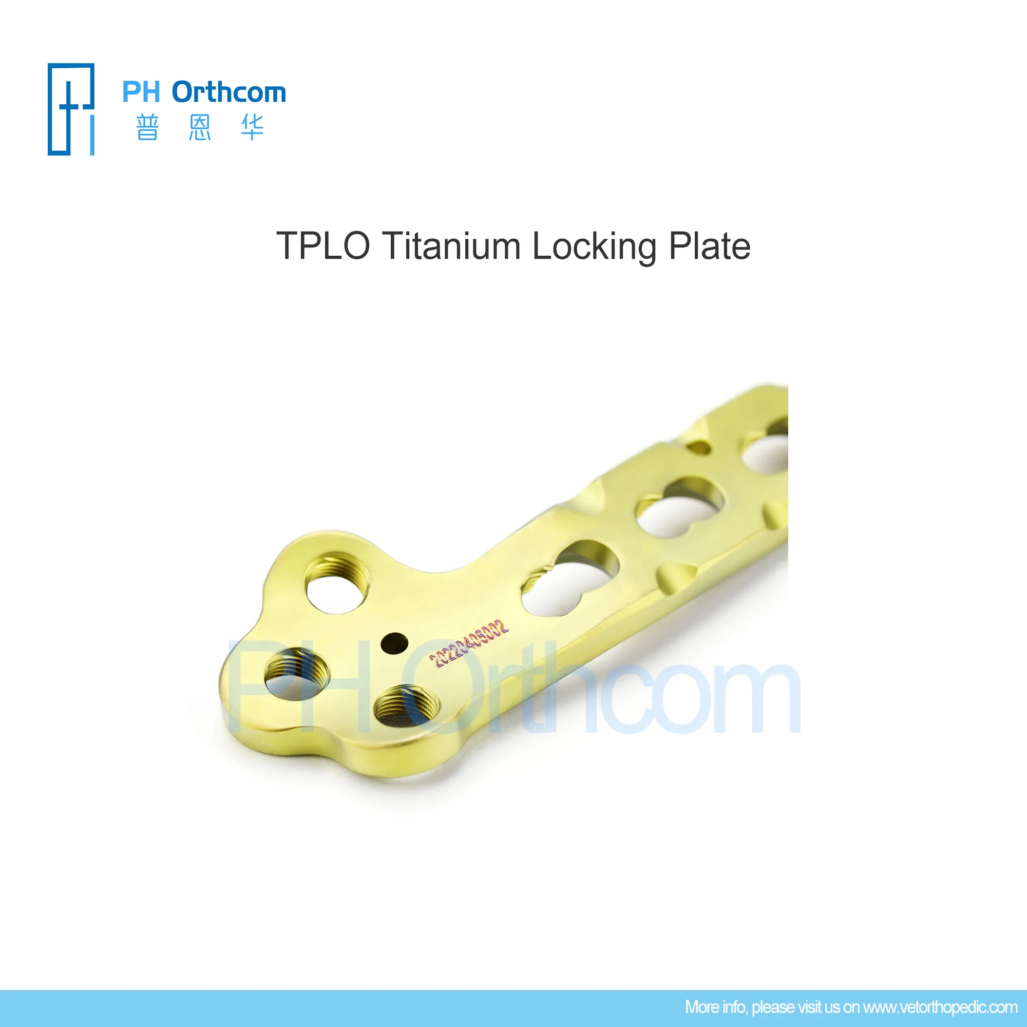 TPLO Locking Implant Plate Orthopedic Titanium Alloy Veterinary Pets Surgical Instruments Medical Suppliies and Equipment