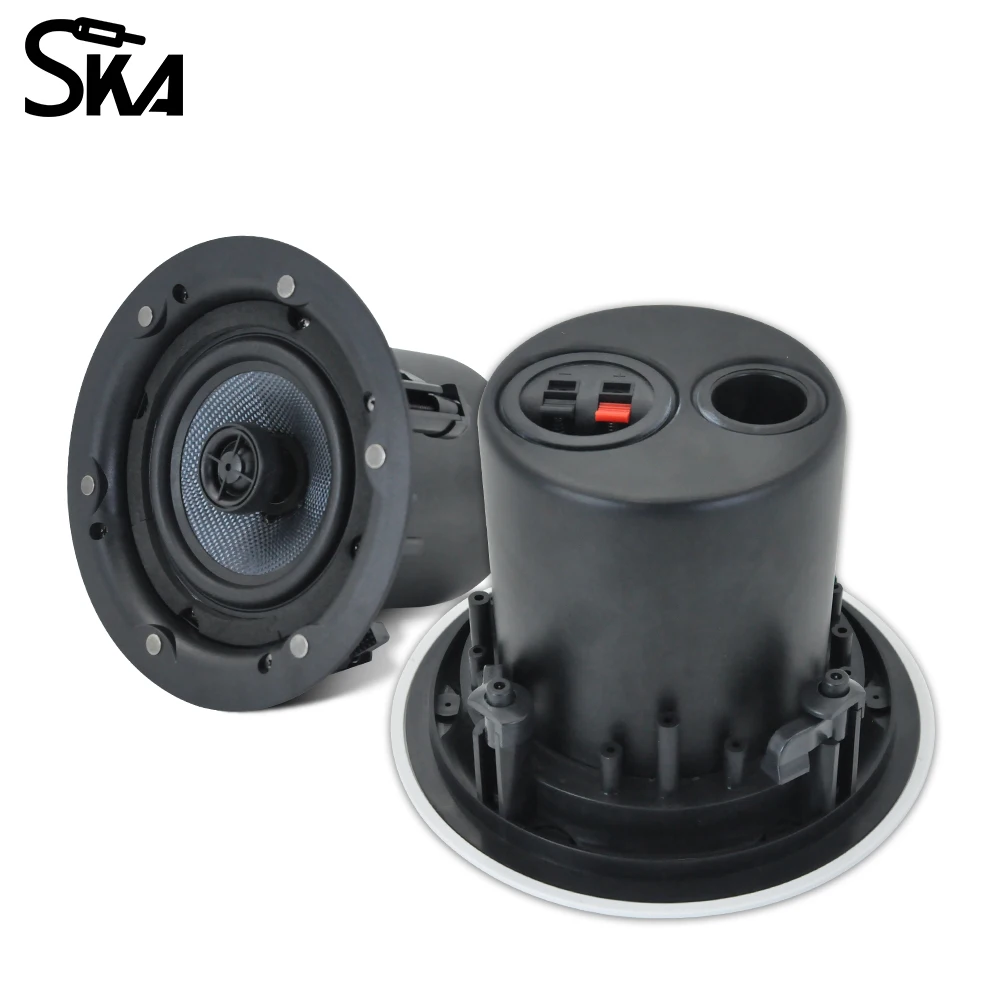 5,25-дюймовый безрамный коаксиальный потолочный динамик, высококачественная звуковая система, внутренний громкоговоритель на крыше с магнитной задней крышкой гриля