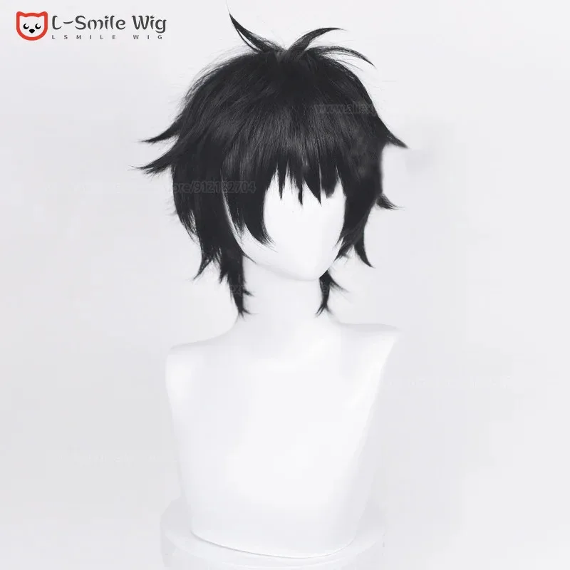2025 El Película Yuuta Okkotsu Yuta Peluca 30 cm Corto Negro Anime Cosplay Pelucas de fiesta de pelo sintético resistentes al calor