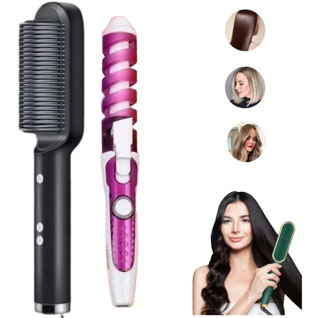 Modelador de Cachos Profissional com Aquecimento Rápido em 30s, Design de Salão, Leve e Seguro para Ondas e Cachos Perfeitos
