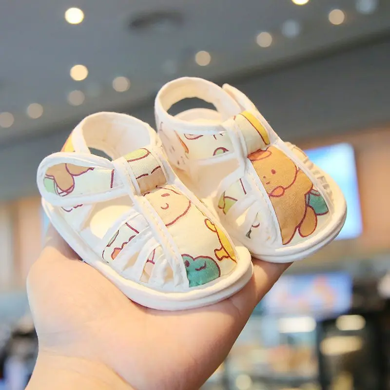 

Cute Prints Baby Sandals Lightweight Breathable Soft Sole Non Slip Toddler Walking Shoes for 0-12 Months Outdoor