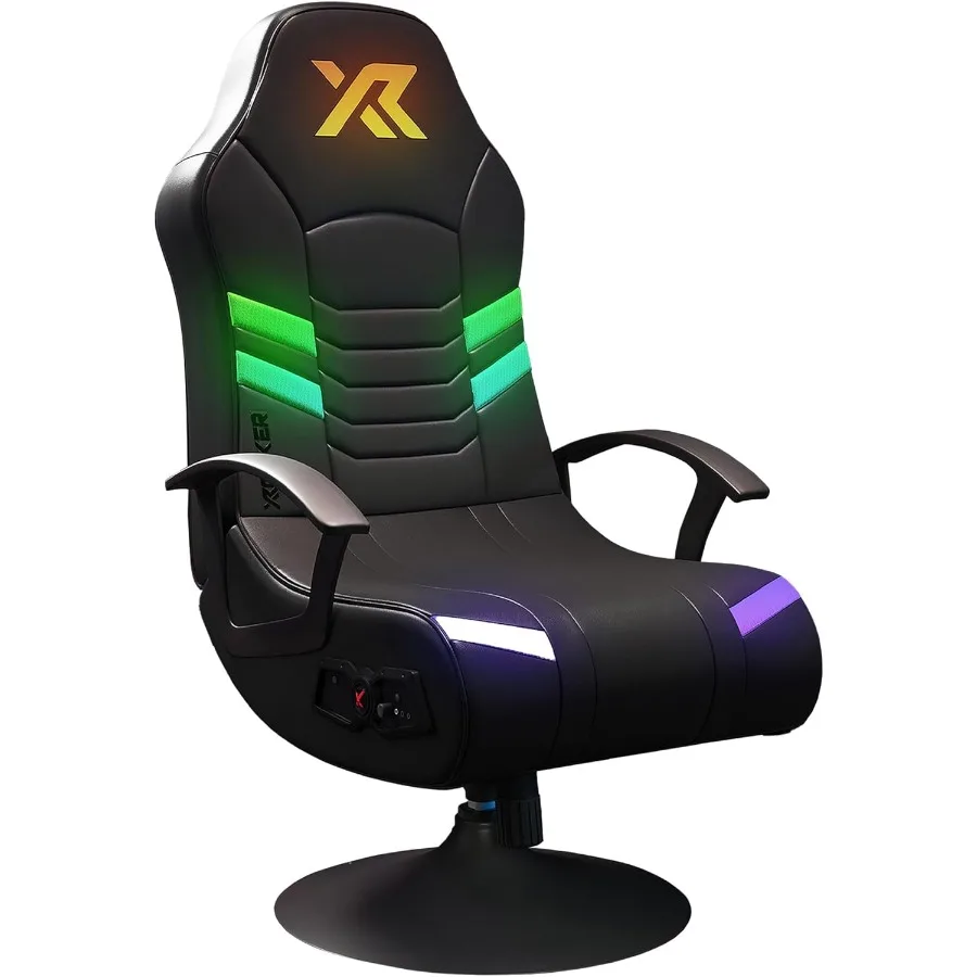 X Rocker PC Computer Gaming Desk Chair with Builtin Audio for College Dorm Room and Bedroom Use Foldable Design Ideal for Gamer