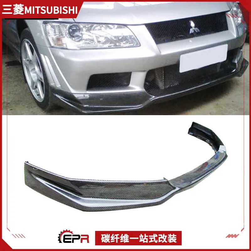

Подходит для Mitsubishi Evolution 7 8, передняя сумка для губ Varis из углеродного волокна, переоборудованный передний подбородок лопаты